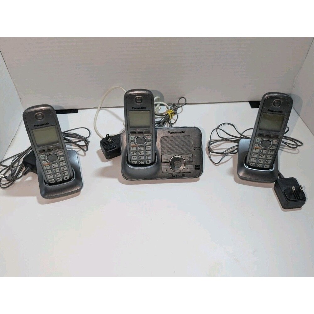 Panasonic KX-TG4133M 1.9 GHz Trio Handsets Single Line Cordless Phone Tested